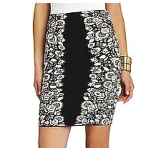 BCBGMAXAZRIA textured Scarlett high waist skirt S